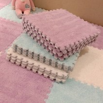 층간소음방지 놀이 퍼즐매트, 5+5, 화이트+옐로우