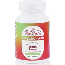 에클렉틱인스티튜트 로우 프레시 동결 건조 아로니아 450mg Non-GMO 베지 캡 비건, 90개입, 1개