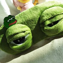 개구리 페페뱃지 수면안대 쓸모없는 쓸데없는 웃긴 마니또 선물 대탈출 안대, 뱃지