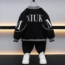C BA1 NIUK 블랙 점퍼 상하세트(19호까지) 수입 아동복 아기옷 여아 남아