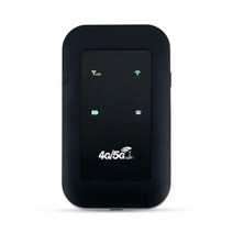 데이터 쉐어링 함께쓰기 나눠쓰기 이동식 차량용 캠핑카 와이파이 LTE 라우터, A 검은색