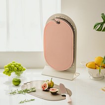 마이템 도노 라미 TPU 도마 타공판 거치대 스탠드 4종세트, TPU도마+거치대_코코넛