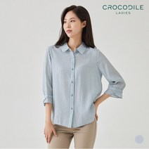 [크로커다일레이디] 스트라이프7부셔츠블라우스_CL0FBL103