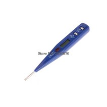 전압계 2020 AC DC 12-250V 디지털 전압 측정기 전기 테스터 펜 인덕턴스 감지기 센서, 02 Blue