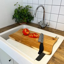 COVA 다용도 인조대리석 주방 싱크대 보조조리대 L