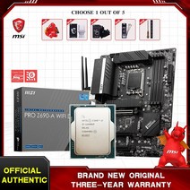 새로운 i5 12600KF CPU PRO Z690 WIFI DDR4 마더 보드 게임 프로, 한개옵션0