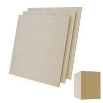 Frylr 30.5 x 30.5 x 0.3cm(12 x 12 x 1/8인치) 두께 프리미엄 발트해 자작나무 합판 A/A 등급(45개 상자) / 파이로그래피 목재 연소 레이저 조각, 1/8 45pcs