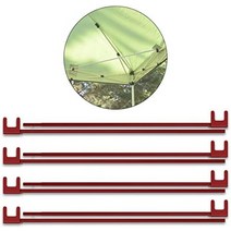 fieldoor 터프 텐트 스틸알루미늄 공용 사이드 프레임 보강 부품 4개 세트 간편한 설치, 3.0m용 사이드 프레임 강화 파트(레드)