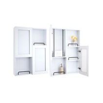 욕실수납장 임페리얼장 화이트 수건함 화장실장식장 거울장 수건장 상부장 욕실장 교체, 블랙, 일반거울