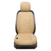 풀커버 방석 시트커버 자동차 난방 시트 커버 쿠션 30W 2 단계 범용 12V 차량 히터 패드 겨울 액세서리, 02 beige