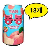 해태htb 복숭아 봉봉 음료, 18개, 340ml