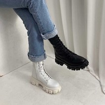 홍대언니 여성 레이스업 워커부츠 CA32A4007 (5cm)
