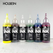 홀베인 아크릴 잉크 액상 아크릴물감 100ml, AI839한사옐로우레몬