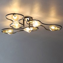 코니아 6등 인테리어 직부조명 LED 거실등 방등 포인트 카페조명 천장조명