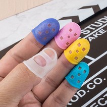 디엠몰 5P+5P 손가락이좋아하는 손가락 손톱 보호구 보호대 보호캡 골무 손톱덮개, 블루