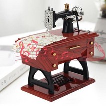 [응다팔아6279] 오르골제작 오르골보석함 촬영용소품 미니소품 연말선물 회전오르골, 아리아니코스▶ 재봉틀 오르골 기념품 엔틱 장식품 인테리, 아리아니코스▶