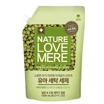 네이쳐러브메레 녹두 유아세탁세제 에이프릴향 리필 1300 ml, 3개