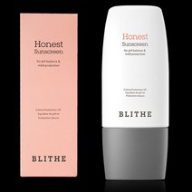 블라이드 어니스트 순한 마스크 에 묻어나지않는 선스크린 SPF50+ PA++++ 예민성피부사용가능 민감성피부 여드름성피부 사용추천 남녀공용 저자극선스크린 무기자차 50ml, 1개