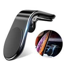 [차랑] 베이스어스 차량용 스마트폰 거치대 송풍구 자석 마그테틱 거치대 홀더 핸드폰 휴대폰 자동차 차량 용품 액세서리, 블랙, 1개