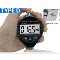 전자 디지털 디스플레이 쇼어 A D C 경도계 고무 경도 시험기 미터 단락 도구, YELLOW