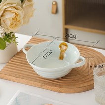 BLOWFISH FUGU 마카롱 컬러 식기 양손 스프볼 손잡이스프그릇 손잡이 라면그릇 1P/4P, 1P, D