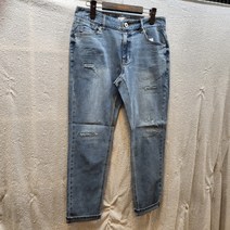 [잠뱅이] 여름상품 남)구찌 시계포켓 탈색 올약 워싱 라텍스 구제 테이퍼드 청바지 AM2DTA310