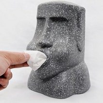 풀루 모아이 석상 입모양 휴지 케이스