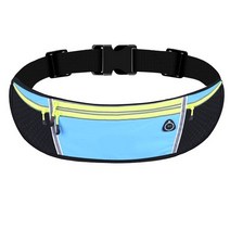 스타리뷰 프리미엄 4포켓 런닝힙색 러닝벨트 허리색, 블루