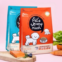 페츠베리머치 강아지 눈물자국 알러지케어 사료 연어/오리 1kg 비숑 말티즈 말티푸 반려견, 6) 사료 오리1kg x5개입