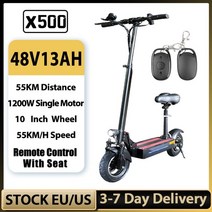 두발킥보드 스턴트 스쿠터 전동킥보드 6000w 전기 스쿠터 60v 85kmh 최대 속도 접는 전자 스쿠터 좌석 100km 최대 마일리지 13quot 큰 바퀴 전기 스쿠터 성인, 1200w 48v 13a 부가가치세 없음
