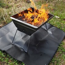 셀파 방염매트 블랙 방염포 캠핑 방화포 화재예방 화로대 시트 불멍