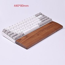 나무 키보드 옛날 커스텀 조약돌 타자기 체리 인체공학 손목 받침대 패드 손목 지원 손 패드 기계식 게임 61 87 104 key for gk61 anne pro 2 sk61, 440x80mm
