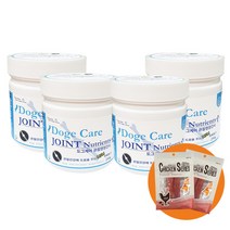 미미씨앙 도그케어 관절 강아지영양제 250g 4개 + 알파독 치킨사사미 강아지간식 60g 2개
