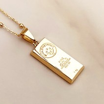 ﻿ 보스케쥬얼리 14k 18k 미니 골드바 펜던트 목걸이 ﻿
