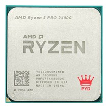 CPU AMD Ryzen 5 Pro 2400G R5 r5 3.6 GHz 쿼드 코어 스레드 65W CPU 프로세서 YD240BC5M4MFB 소켓 AM4, 한개옵션0