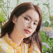 멜라크메 국산 초탄성 편안한 타원형 라운드 투톤 안경테