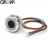 지문인식 출입통제 시스템 출근 기록부 지문인식기 출퇴근 기록기 성장 r503-5v rgb led dc5v uart 인터페이스 mx1.25-6pin 방수 용량 성 지문 15, 한개옵션0