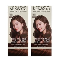 [후후맘] 케라시스 단백질 크림 염색 내추럴브라운 120g x 2개, 단품, 단품