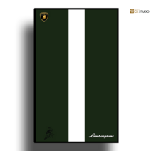 호환 레고 상단 벽 블록 전시 프레임 포르쉐 911 자동차 액자 장난감, 람보그린50*802