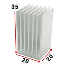 JINHA 방열판 알루미늄 방열패드 방열시트 20x20x35