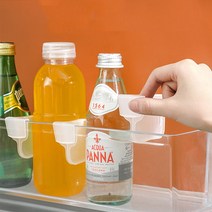 오집 냉장고 정리 칸막이 걸이형 클립 (4개 세트) 미니 칸정리 파티션 수납 선반 주방 정리 용품 공간활용 정리가드, (4개 세트)오집 수납 공간분리 칸막이