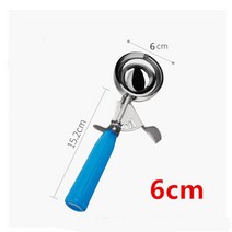 뜨거운 판매 아이스크림스쿱 스쿱 얼음 스쿱, 6cm (플라스틱 손잡이)