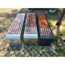 트랑떼 야외벤치 아파트벤치 관공서 공원 까페 버스 정류장 긴의자, 실버(스텐)