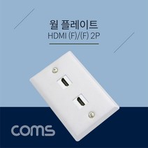 HDMI FF 월 플레이트 2포트 / 벽 공사용 HDMI 단자, 본상품선택