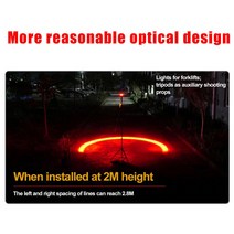 다이캐스트 중장비 For Forklift Red Light Arc 8W Zone Die-cast Aluminum Alloy IP67 Safety Stainless S, 한개옵션0