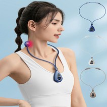 홀렌 목걸이형 충전식 미니 목마사지기 어깨 저주파안마기 마사지기, NF-710, 네이비