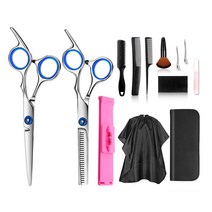 가정용 셀프 미용가위 앞머리가위 숱가위 헤어가위 틴닝가위 전문가 헤어가위 이발가위, 프리미엄세트