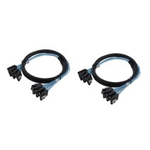 케이블 커넥터 4X Sata-Sata 케이블 4 포트/세트 날짜 2 개 7 핀 Sata Sas 6Gbps HDD 코드 서버용, 01 1M