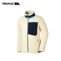 Trespass 남성 플리스 레트로 클래식 베이지 자켓