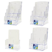 A5 브로슈어 거치대 1/2/3/4단 브로셔 리플렛 꽂이, 기본, 2단 (34151)